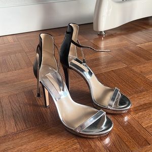 Silver Michael Kors Heels Size 6
